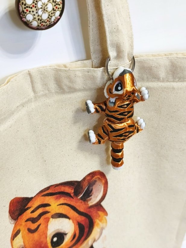 Nákupní taška znovupoužitelná - Tygr s ježkem