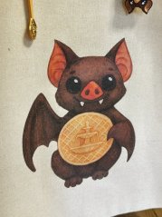 Nákupní taška znovupoužitelná - Netopýr s lázeňskou oplatkou