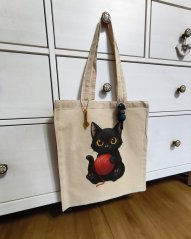 Nákupní taška znovupoužitelná - Kočka s klubíčkem